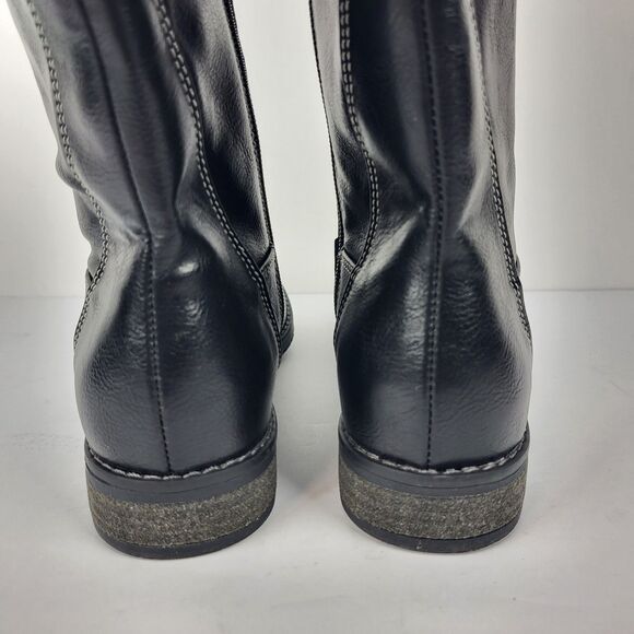 Sofft Eurosoft Selden Lace up Tall Knee high Boot Faux Leather Black 7M - Picture 10 of 13